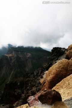 吉林省长白山 悬崖峭壁