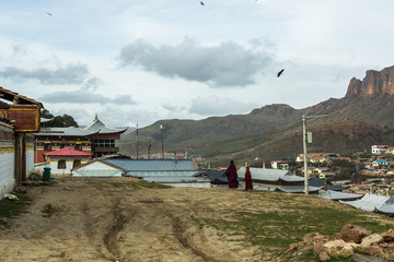 甘南格尔底寺高原藏地风光