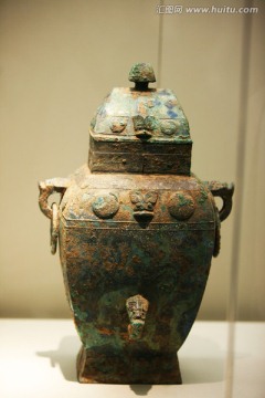西安博物馆 青铜酒壶