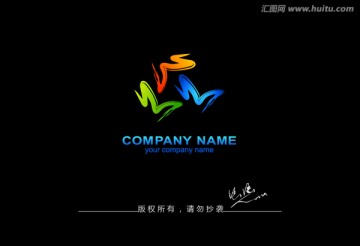 美术培训logo M标志