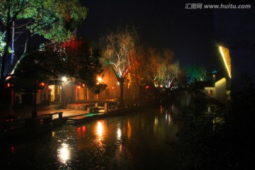 周庄古镇夜景