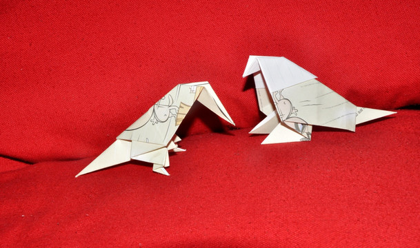 鸟类抽象折纸