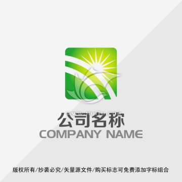 太阳标志LOGO设计