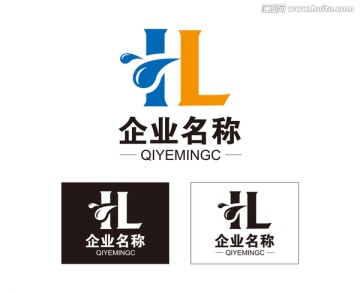 字母HL logo