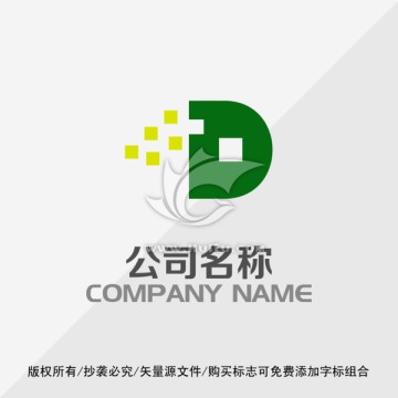 D字母标志LOGO