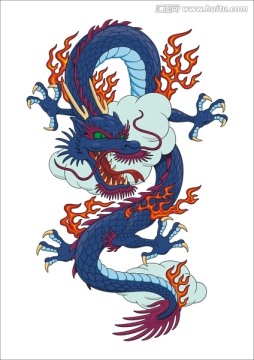 龍矢量圖