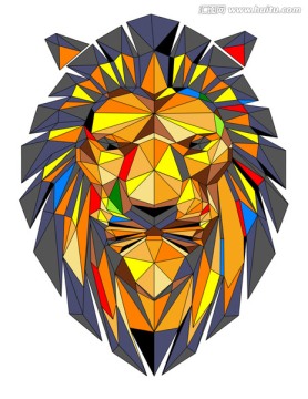 幾何獅子 獅子頭