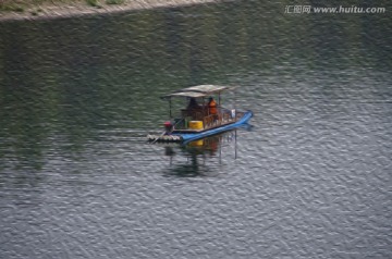 油畫 船