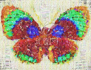 高清蝴蝶畫芯圖片