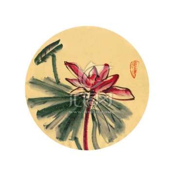 原創(chuàng)寫意荷花