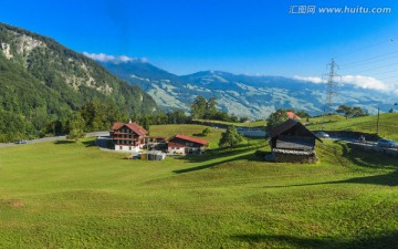 瑞士山地风光