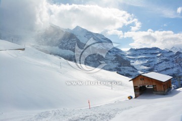 欧洲之旅 阿尔卑斯山脉滑雪场