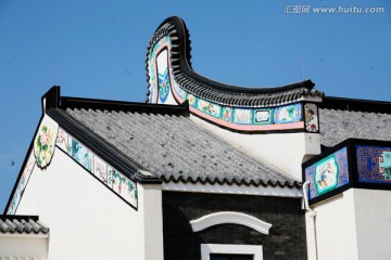 徽式建筑 中国元素 屋檐