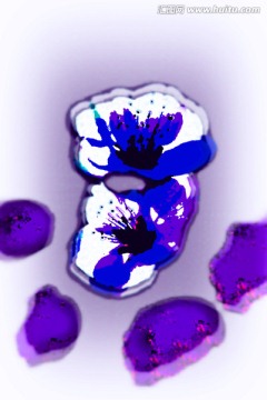 桃花油畫