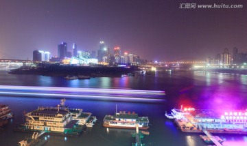 重庆江北嘴中央商务区夜景 高清