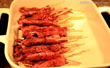 美食餐饮 自助餐肉串