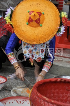 惠安女做家务