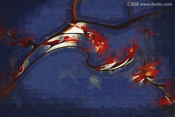 抽象油畫