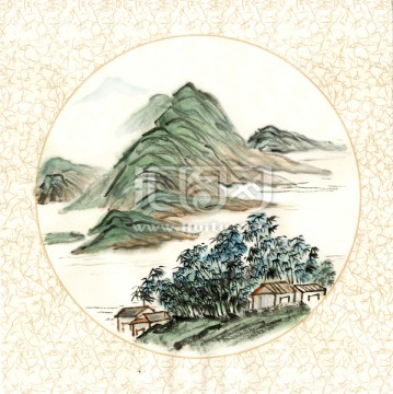 裝飾畫 山水畫