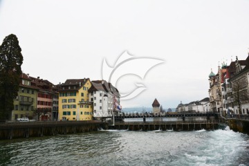 欧美风景摄影 瑞士琉森小镇风景