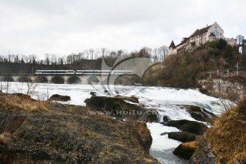 欧美风景名胜景点 莱茵河瀑布
