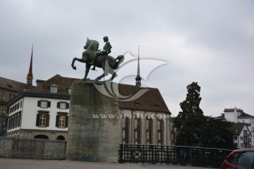 欧美风景摄影 雕像广场
