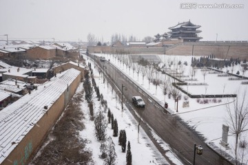 蔚州古城玉皇阁 街道