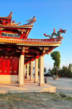 中国古典风格的建筑局部