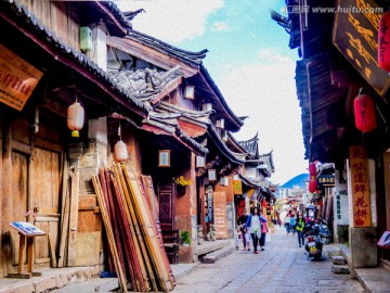 油畫(huà)古鎮(zhèn)