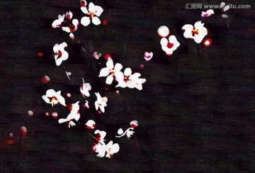 桃花油畫