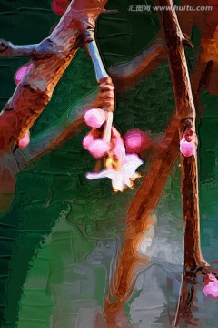 桃花油畫(huà)