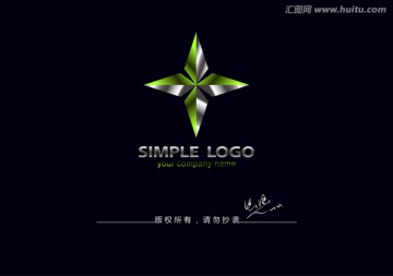 五角星logo 汽配logo