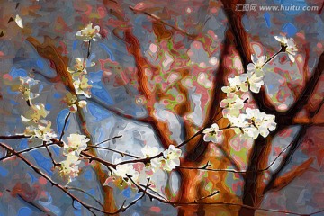 桃花油畫(huà)