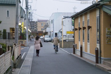 傍晚 日本住宅区