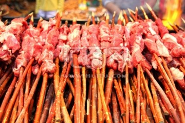 烧烤 红木肉串