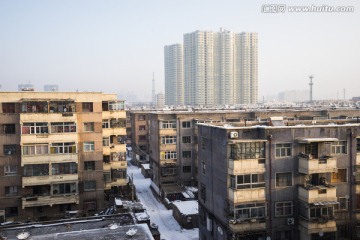 大同楼房 高层建筑 新楼旧楼