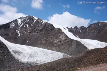 天山冰川风光 新疆