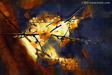 桃花油畫(huà)
