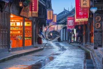 汶川水磨古镇夜景