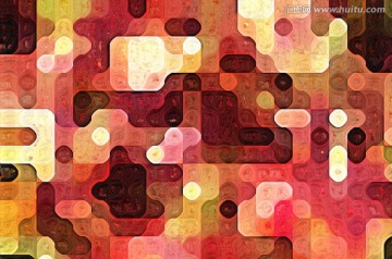 色塊抽象畫 TIF無分層