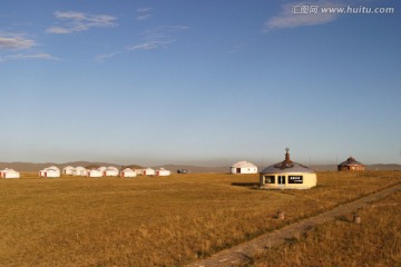 锡林郭勒草原 蒙古包