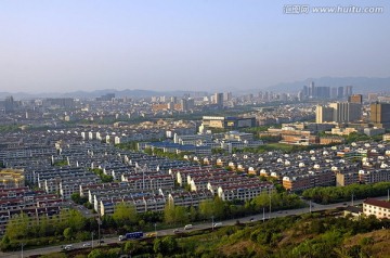 义乌南山俯瞰江南全景