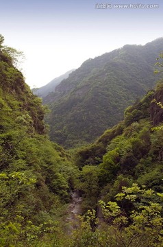 华溪森林公园竖幅风光全景