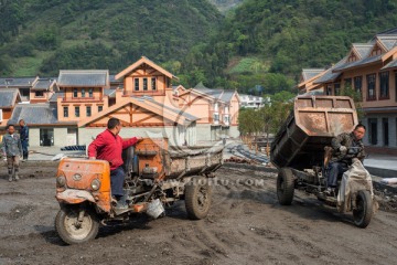 水磨古镇建筑工地