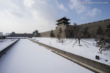 大同市新建古城公园 护城河