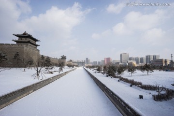 大同市新建古城公园 护城河