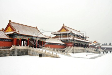 北京故宫雪景