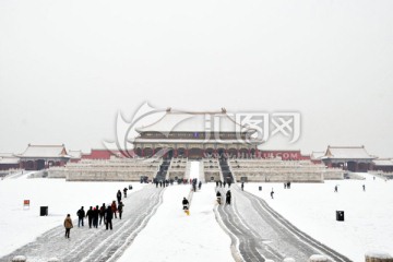 北京故宫雪景