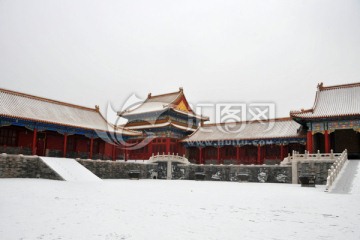 北京故宫雪景