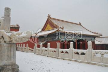 北京故宫雪景